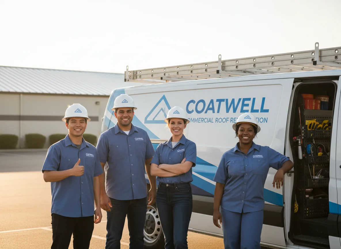 Commercial roof coating company in Hanlontown, IA