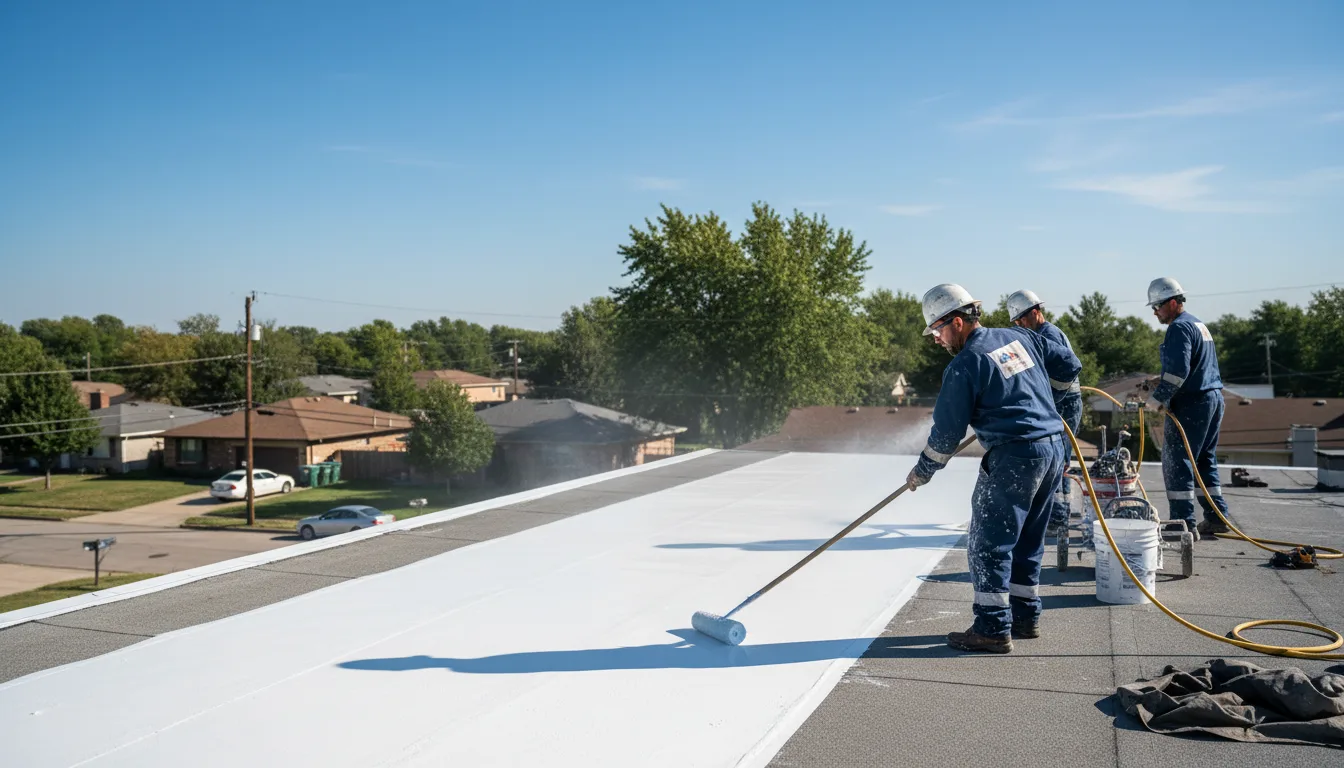 Commercial roof coating in Hanlontown, IA near me
